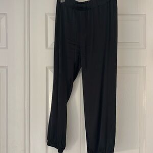 Maggie Ward silk jogger pant. Size medium